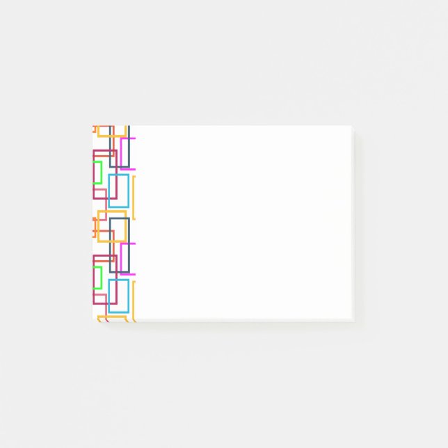 Overlapping Rectangles  Post-it Notes (Front)