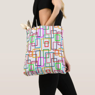 Overlapping Rectangles Tote Bag