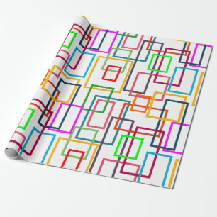 Overlapping Rectangles  Wrapping Paper