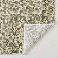 Overlapping small squares in tones of brown beige