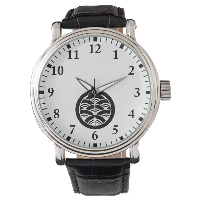 Overlapping waves in circle watch (Front)