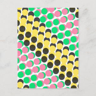 Overlayed Dots Postcard