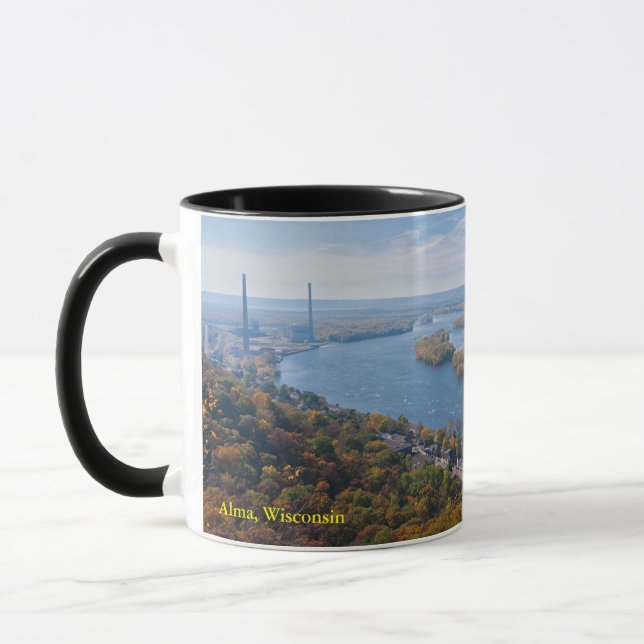 overlook above alma and river  mug (Left)