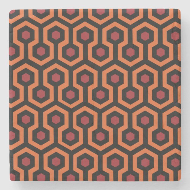 Overlook Pattern Stone Coaster (Front)