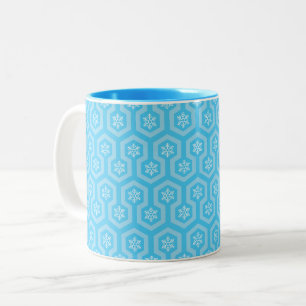 Overlook Snowflake Design Two-Tone Coffee Mug