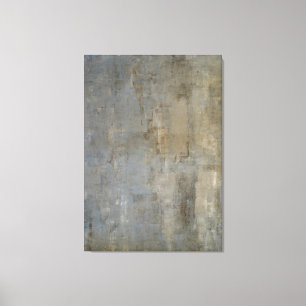 'Overlooked' Neutral Abstract Art Canvas Print