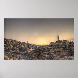 Overlooking Amman Poster