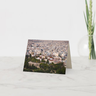 Overlooking Athens Card