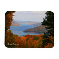 Overlooking Colorful Fall Kinzua Dam Souvenir