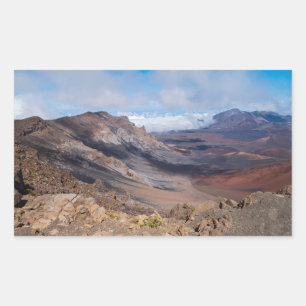 overlooking haleakala crater from rim sticker