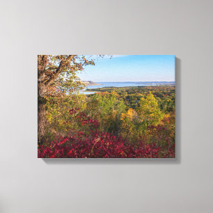 overlooking lake pepin from frontenac state park canvas print
