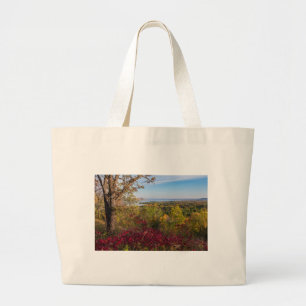 overlooking lake pepin from frontenac state park large tote bag
