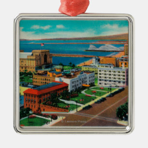 Overlooking Ocean Avenue, showing Auditorium Metal Ornament