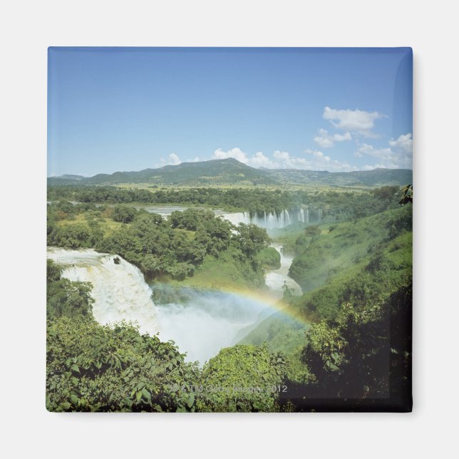 Overlooking scenic Iguazu Falls in South America Magnet (Front)