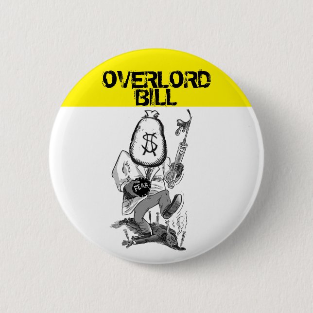 Overlord Bill Gates 2 Inch Round Button (Front)