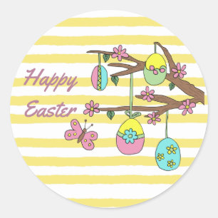 overnight classic round sticker