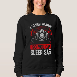 Overnight Firefighter Wife Girlfriend Night Shift Sweatshirt