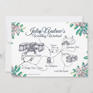 OVERNIGHT Welcome Schedule for Julia Invitation