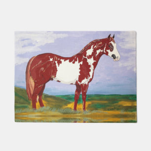 Overo Paint Stallion Doormat