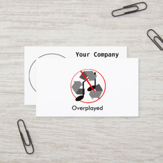 Overplayed Recycled Music Business Card