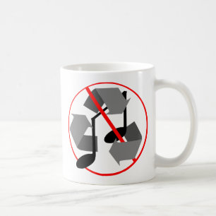 Overplayed Recycled Music Coffee Mug