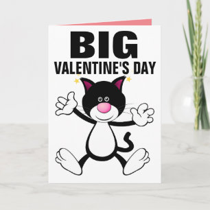 OVERSIZED CAT HUG VALENTINE'S DAY GREETING CARD