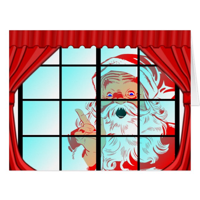 Oversized Christmas Santa Window Scene (Front Horizontal)