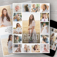 Oversized Photo Collage Modern Overlay Graduation