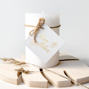 Oversized Script Names Wedding Favour Tags