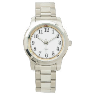 Oversized Silver Bracelet Watch