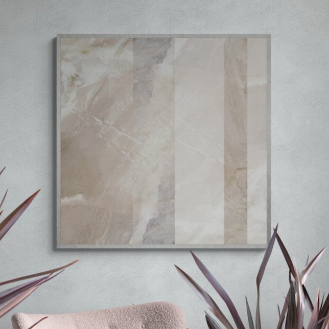 Oversized Soft Neutral Pastel Stripe Art Print (Creator Uploaded)