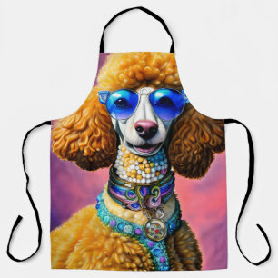 Oversized Sunglasses Poodle Dog Apron