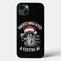Overstimulated & Festive AF Raccoon Espresso Lover