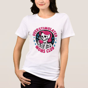 Overstimulated Moms Club Design   Neurodivergent M Tri-Blend Shirt