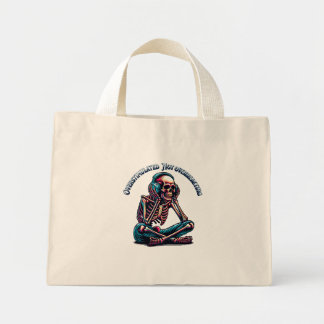 Overstimulated Not Overreacting Skeleton | Neurodi Mini Tote Bag