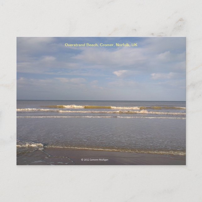 Overstrand Beach, Cromer, Norfolk, UK Postcard (Front)