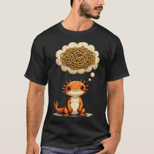 Overthinking Axolotl Funny Quote Introvert Social T-Shirt