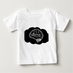 Overthinking Brain Cartoon Mental Health Art Baby T-Shirt
