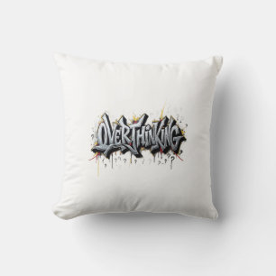 Overthinking Chaos Throw Pillow