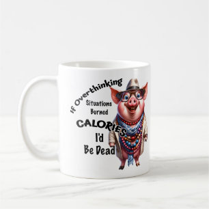 Overthinking Pig Mug