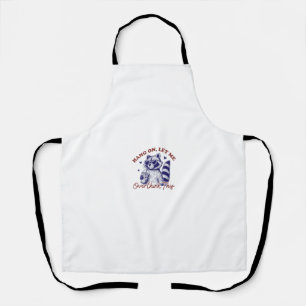 Overthinking Raccoon Apron