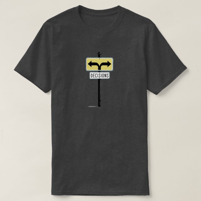 Overthinking T-Shirt | Funny Indecisive Choices  (Design Front)