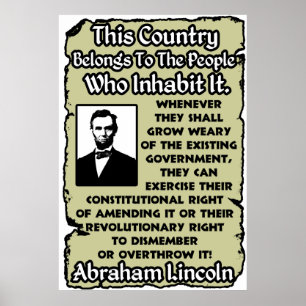 Overthrow The Government Poster