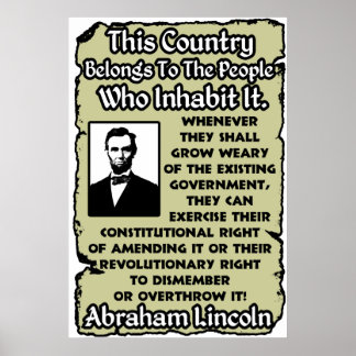 Overthrow The Government Poster