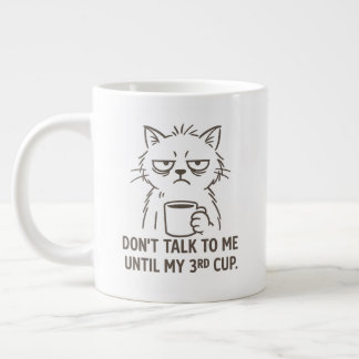 Overtime Cat Mug – “Don’t Talk to Me Until My 3rd 