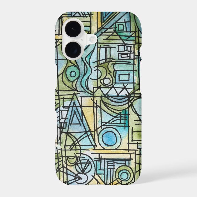 Overture-Modern Geometric Watercolor Art (Verso)