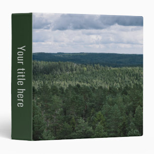 Overview Of A Green Nordic Forest Landscape Photo Binder