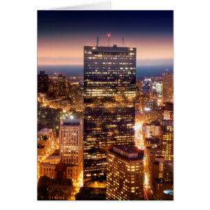 Overview of Boston at night