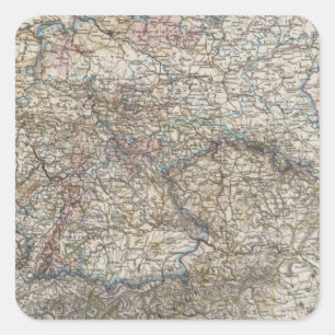 Overview of German Empire Square Sticker