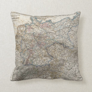 Overview of German Empire Throw Pillow